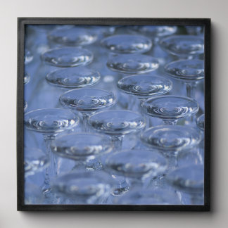 Crystal Glasses Pattern Abstract Poster Peel And Stick Photo Tile