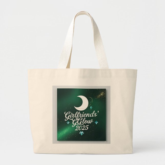 Crystal Glow Large Tote Bag (Front)