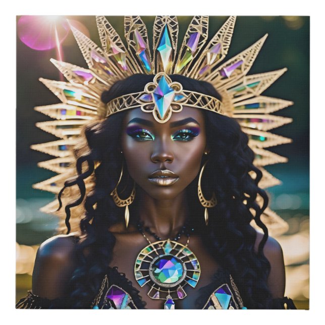 Crystal Goddess Faux Canvas Print (Front)