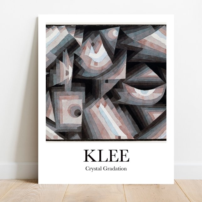 Crystal Gradation by Paul Klee Poster (Klee's vibrant Crystal Gradation: Own a masterpiece!  High-quality art poster)