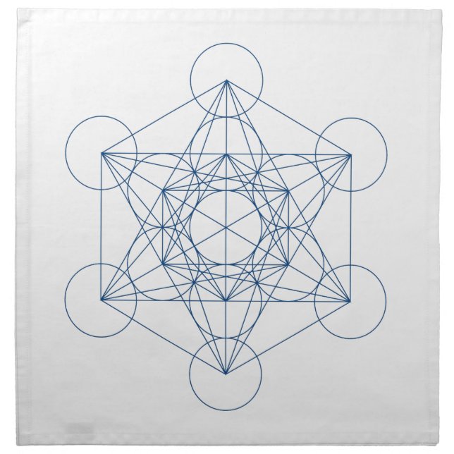 Crystal Grid Cloth - Metatron's Cube (Front)