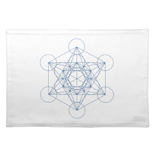 Crystal Grid Cloth - Metatron's Cube Placemat (Front)