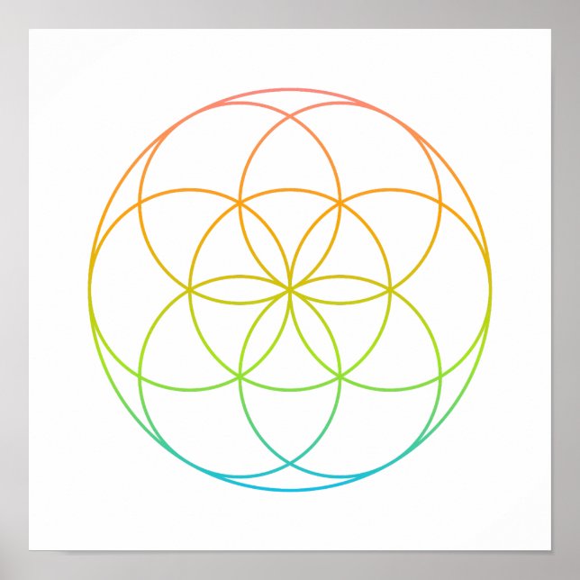 Crystal Grid - Seed Of Life Poster (Front)