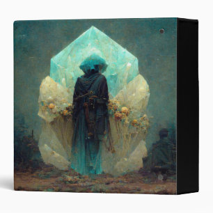 Crystal Guardian Alien Sci-Fi Fantasy 3 Ring Binder