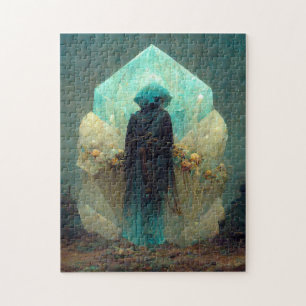 Crystal Guardian Alien Sci-Fi Fantasy Jigsaw Puzzle