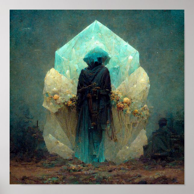 Crystal Guardian Alien Sci-Fi Fantasy Poster (Front)