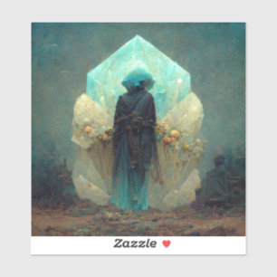 Crystal Guardian Alien Sci-Fi Fantasy Sticker