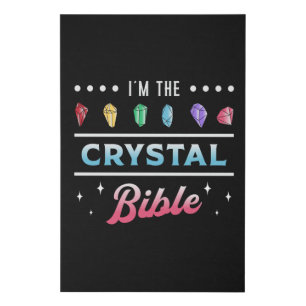 Crystal Healing I'm The Crystal Bible Heal Chakra Faux Canvas Print