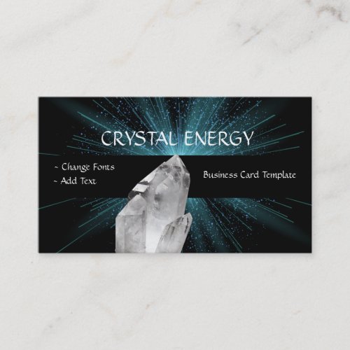 Crystal Healing Quartz Crystal Business Card