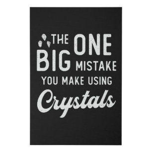 Crystal Healing You Make Using Crystals Healer Faux Canvas Print
