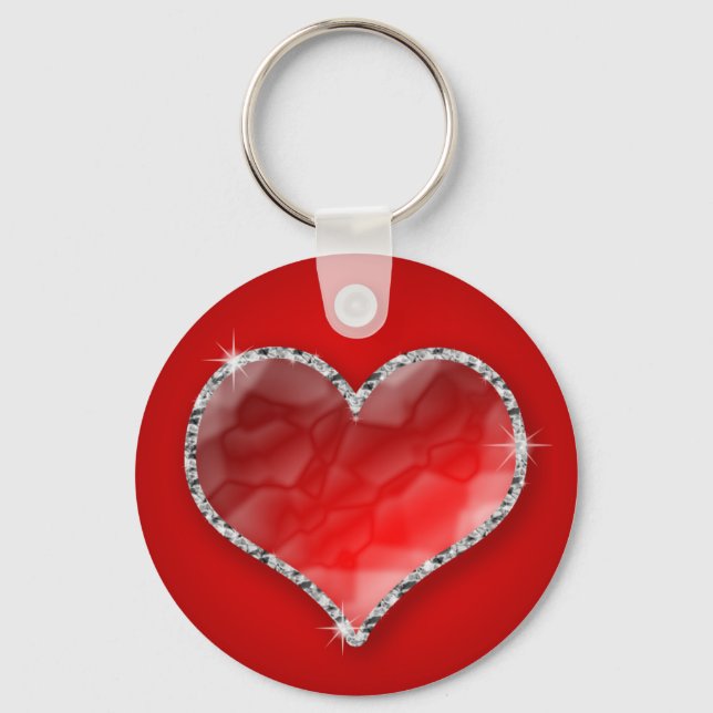 Crystal Heart Keychain (Front)
