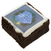 Crystal Heart Ornament Chocolate Brownie (Angled)