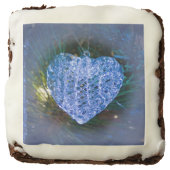Crystal Heart Ornament Chocolate Brownie (Front)