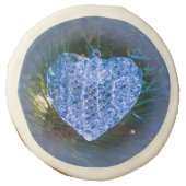 Crystal Heart Ornament Sugar Cookie (Front)