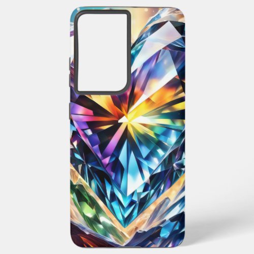 Crystal Heart Samsung Galaxy S21 Ultra Case