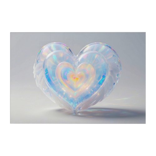  Crystal Heart Within Hearts AP78  Acrylic Print