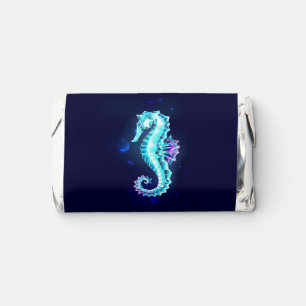 Crystal Ice Seahorse on Blue Background Hershey's Miniatures