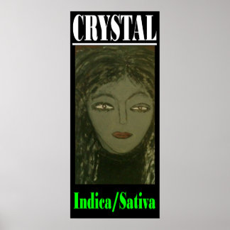 CRYSTAL INDICA SATIVA POSTER