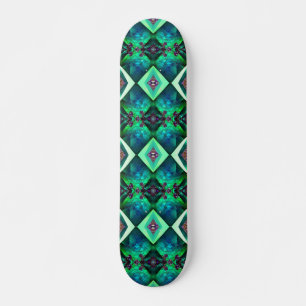 Crystal Jewel Green Emerald Gemstone May Birthday Skateboard