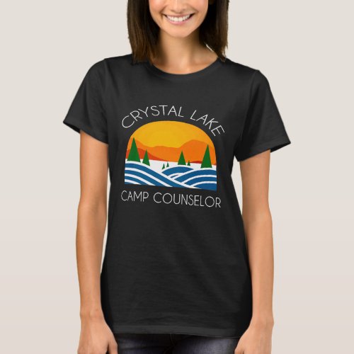 Crystal Lake Camping And Fun Camp Counselor Happy  T_Shirt