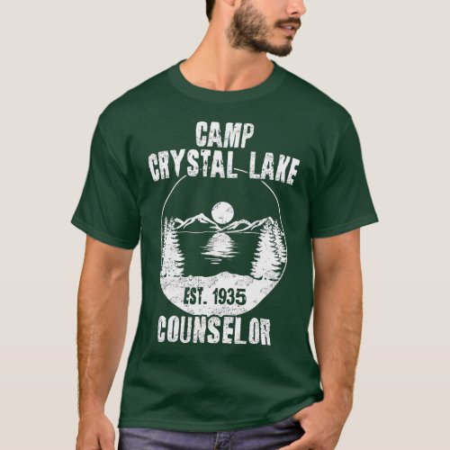 Crystal Lake Counselor Vintage Retro Style  T_Shirt