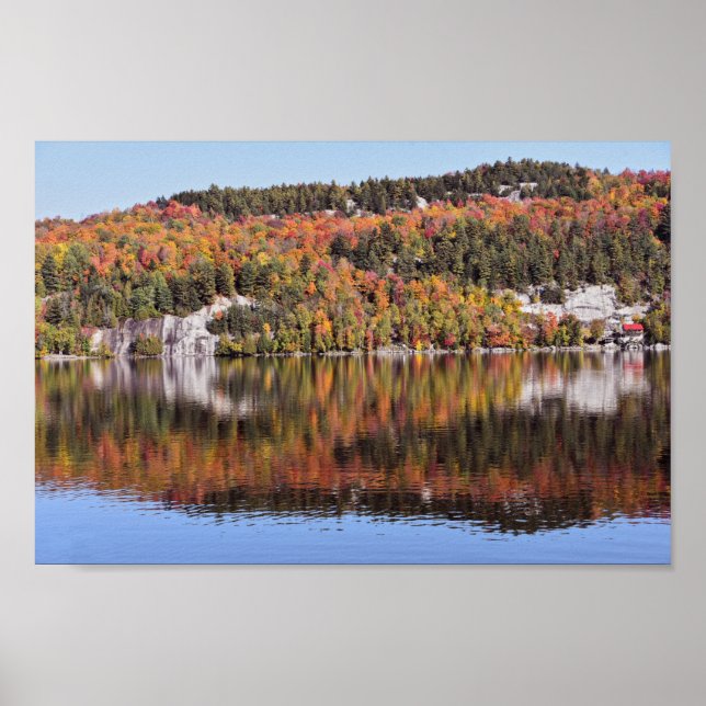 Crystal Lake Reflections, Vermont Poster (Front)