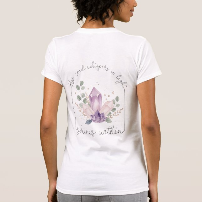 Crystal Light Soulshine – Mystic Boho Design T-Shirt (Back)