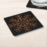 Crystal Lights Square Paper Coaster at Zazzle