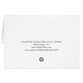 Crystal Lime Turquoise Heart of Love, Abstract (Back Horizontal)