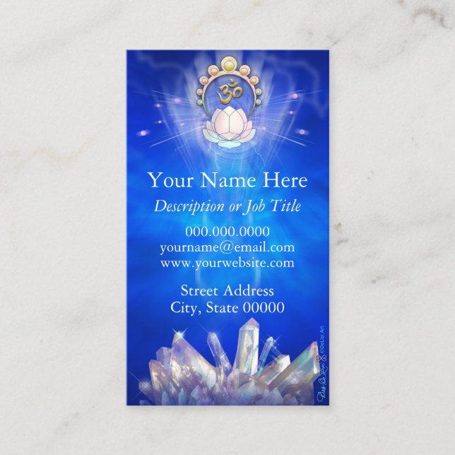 Crystal Lotus Business Card (Front)