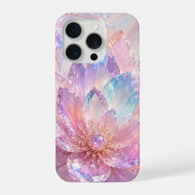Crystal Lotus Pastel Phone Case (Back)