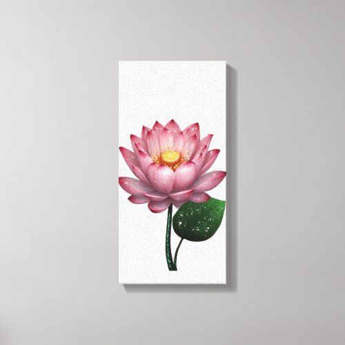 Crystal Love Blossoms Valentines Day Special Canvas Print