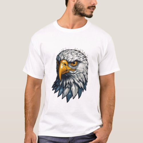 Crystal Majesty Elevate Your Style with Our Eagle T_Shirt