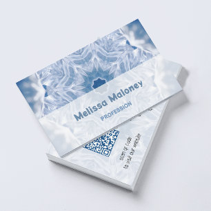 Crystal Mandala QR Code Business Card