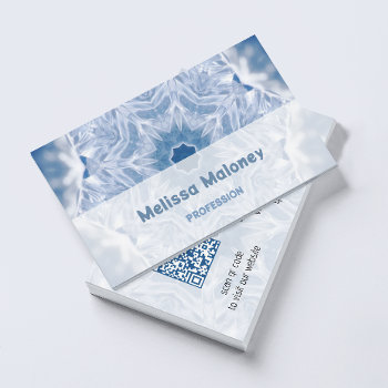 Crystal Mandala | Qr Code Business Card by NinaBaydur at Zazzle