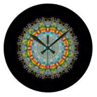 Crystal Mandala  Wall Clock