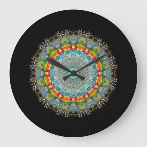 Crystal Mandala  Wall Clock
