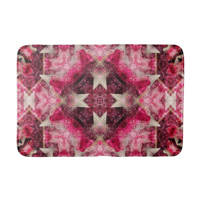 Crystal Matrix Mandala Bathroom Mat (Front)