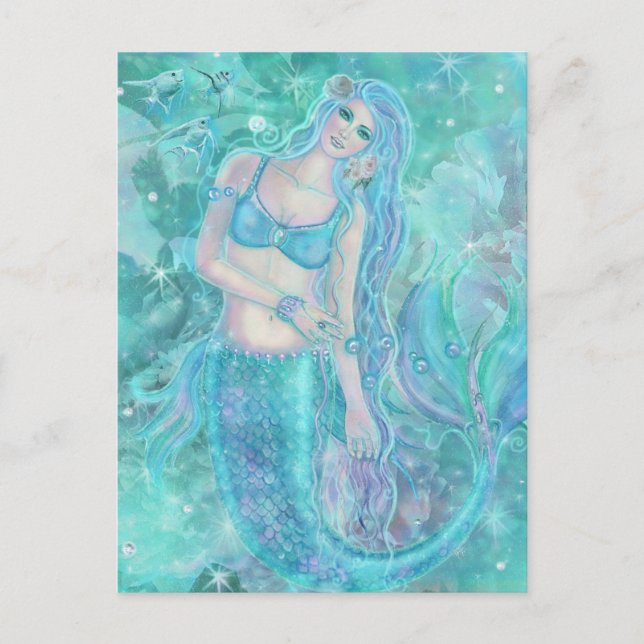 Crystal Mermaid dreams by Renee Lavoie  Postcard (Front)