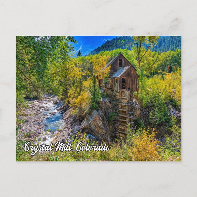 Crystal Mill, Crystal, Colorado Postcard (Front)