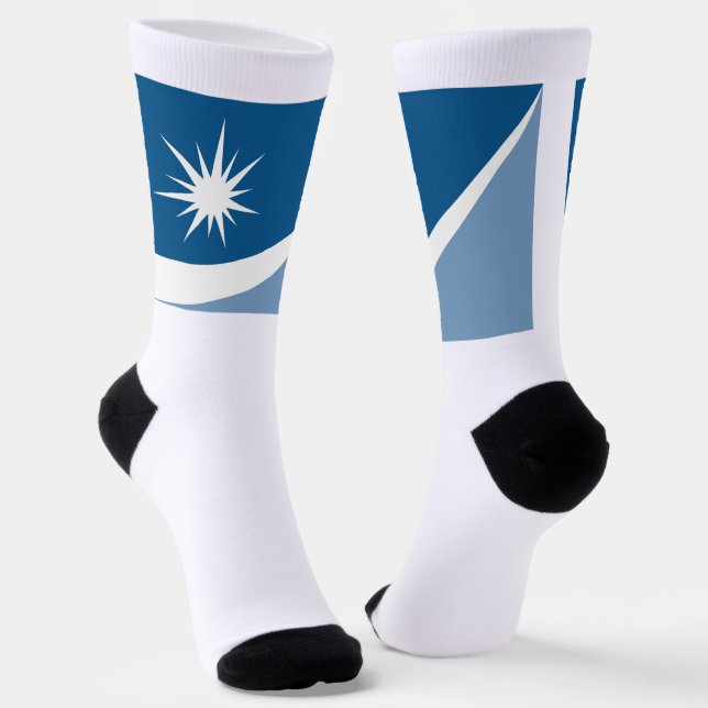 Crystal (Minnesota) city flag Socks (Angled)