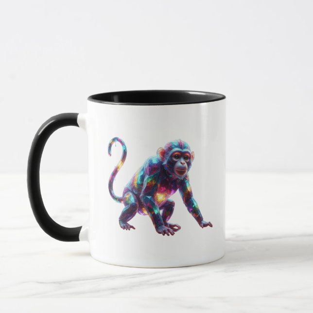 Crystal Monkey Art Mug (Left)