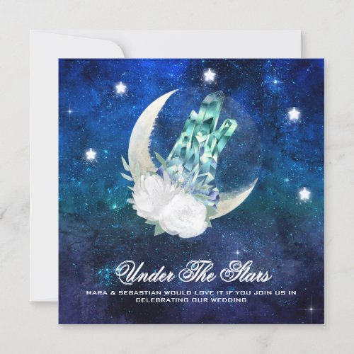  CRYSTAL MOON GALAXY Website AR14 RSVP Wedding Invitation