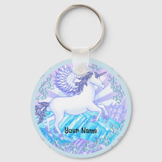Crystal mountain Pegasus Keychain