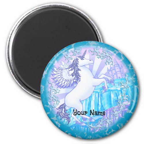 Crystal mountain Pegasus Magnet