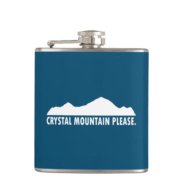 Crystal Mountain Please Flask (Front)