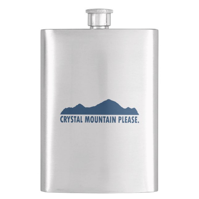Crystal Mountain Please Flask (Front)