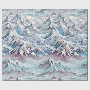 Crystal Mountain Scene Wrapping Paper