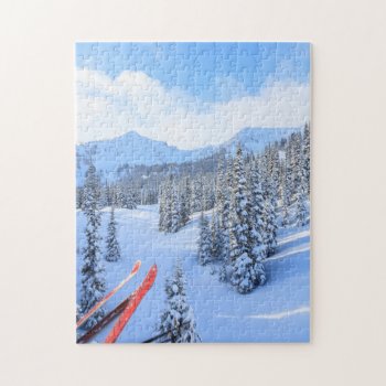Crystal Mountain Ski Resort  Near Mt. Rainier 2 Jigsaw Puzzle by OneWithNature at Zazzle