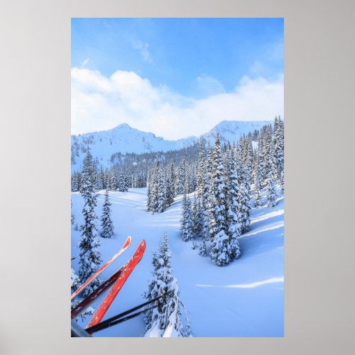 Crystal Mountain Ski Resort near Mt Rainier 2 Poster